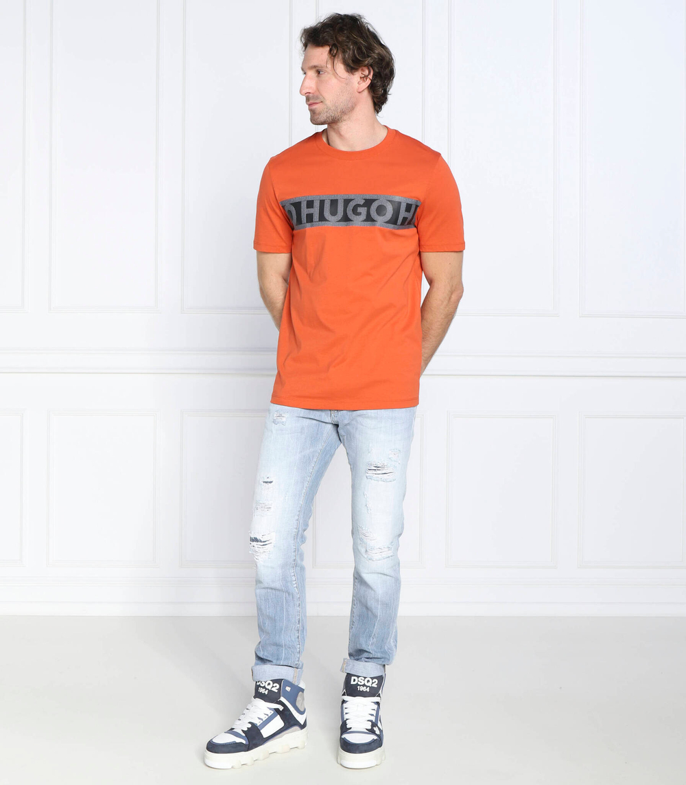 футболка dinotto HUGO - оранжевый(50475339)