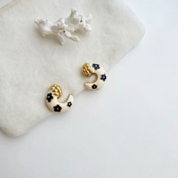 Клипсы Ivana в цветочек