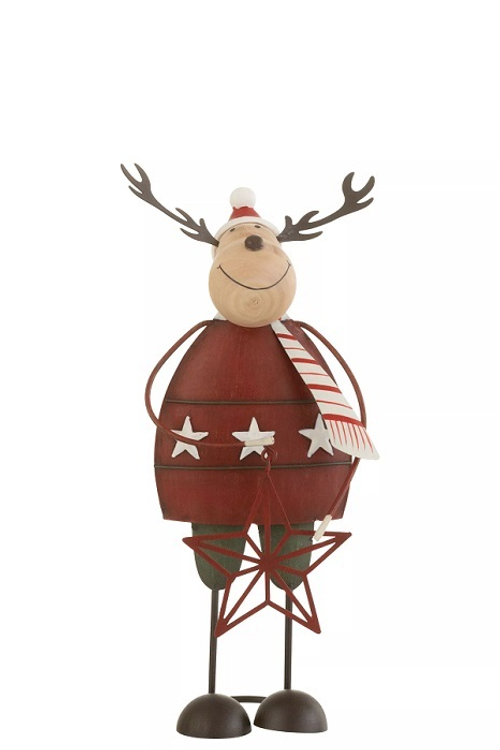 Декор "Олень" 23x10,5x6,5см Металл