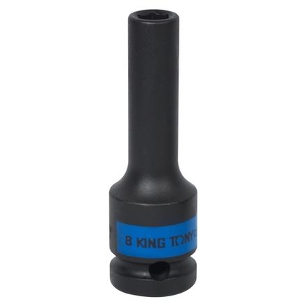 Цена на KING TONY (443508M) Головка торцевая ударная глубокая шестигранная 1/2", 8 мм