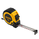 Рулетка 10м х 25мм, двухкомп. корпус, кнопка-пауза Denzel