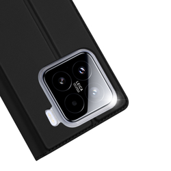 Чехол книжка из PU кожи черного цвета от Dux Ducis для смартфона Xiaomi 15, серия Skin Pro Series Case