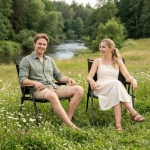 Кресло складное с подлокотниками до 100 кг SJ-0032, 55*53*78 см, цвет: чёрный, ТуристМастер