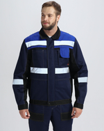 Костюм Вивантек-2 СОП У. (тк.Смесовая,240) п/к, т.синий/черный/васильковый