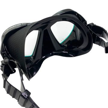 Маска Scorpena M3 с двумя ремешками черно-зеленая