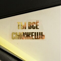 Надпись из термотрансферной пленки "ТЫ ВСЁ СМОЖЕШЬ"