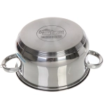 Набор посуды из нержавеющей стали EMMA 3 предмета (3 кастрюли 1,9л, 3,6л, 6,1л), DH12-3