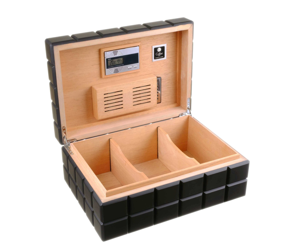 Хьюмидор Colibri Heritage на 80 сигар, Черный лак HU500T1