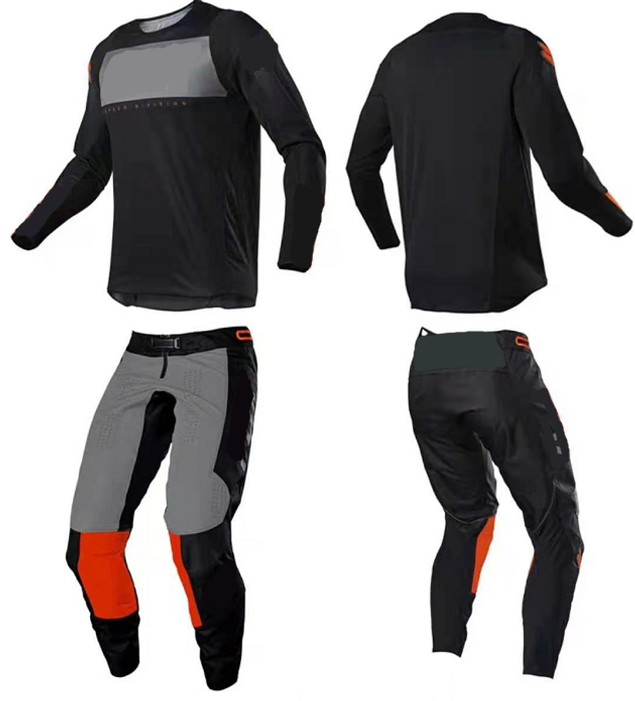 костюм кроссовый Foks speed division чёрно-оранжевый 2XL