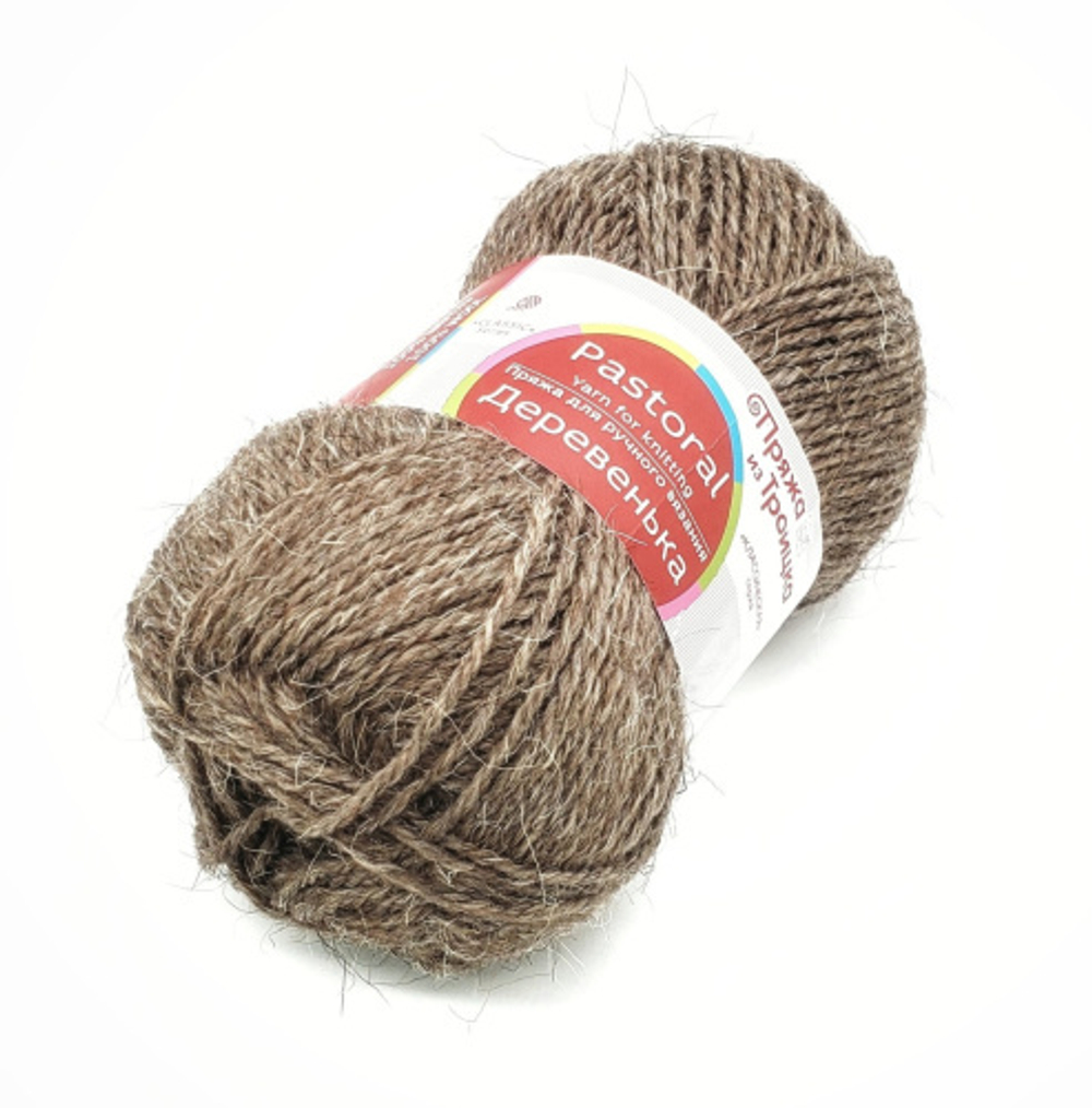 Пряжа Деревенька 100г, 170м, 100%шерсть (цена за 1 шт)