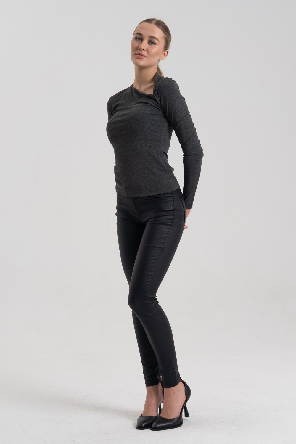 Лонгслив хлопок и вискоза