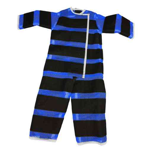 Липучий костюм синий, размер М, для роста 1.3м-1.55 м