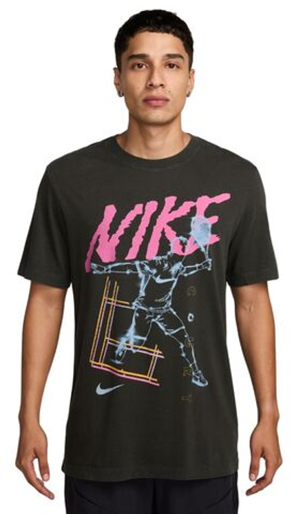 Мужская теннисная футболка Nike Court Tennis - секвойя