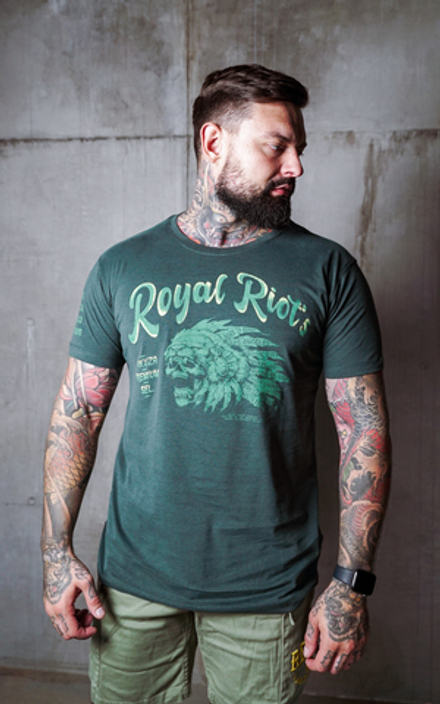 Футболка зеленая Yakuza Premium 3706-1