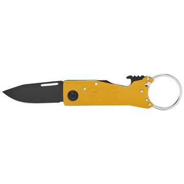 Складной нож SOG, KT1005 KeyTron Caution Yellow c клинком из стали 5Cr15MoV, рукоять Stainless Steel
