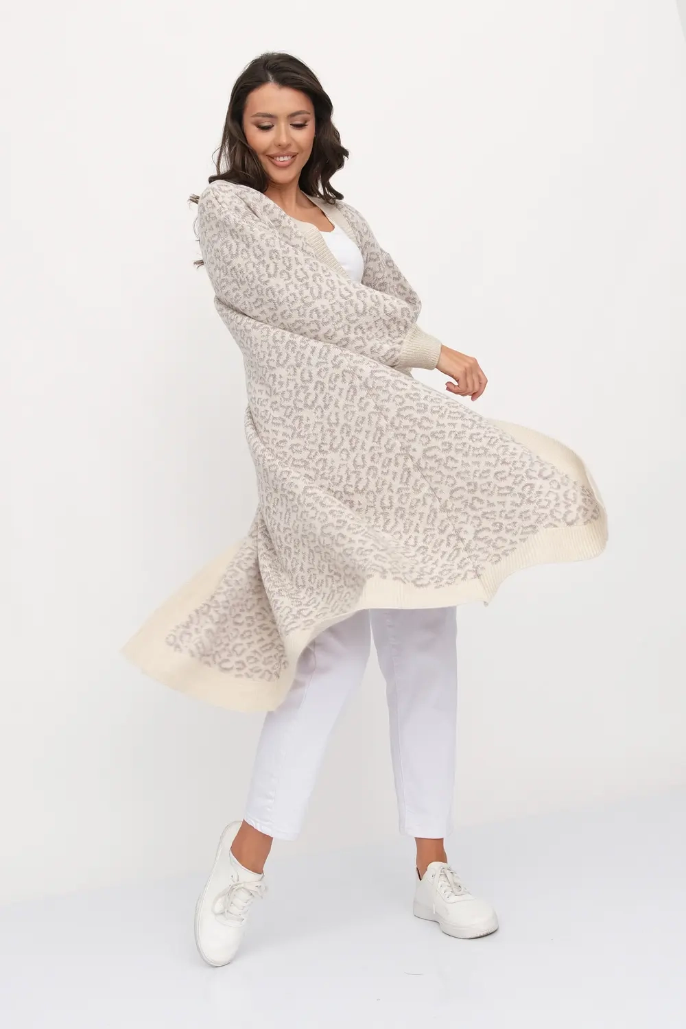 Кардиган И 016/беж-молочный