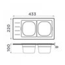 Контейнер Omoikiri DC-02-2-LG