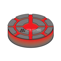 Резиновая накладка (РТИ-СЕРВИС 1038) для подъемников "Ravaglioli" (mid+)