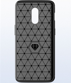 Чехол для OnePlus 6T цвет Black (черный), серия Carbon от Caseport