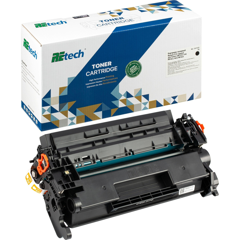 Картридж лазерный Retech 070 чер.для Canon LBP243/246 MF461/463/MF465