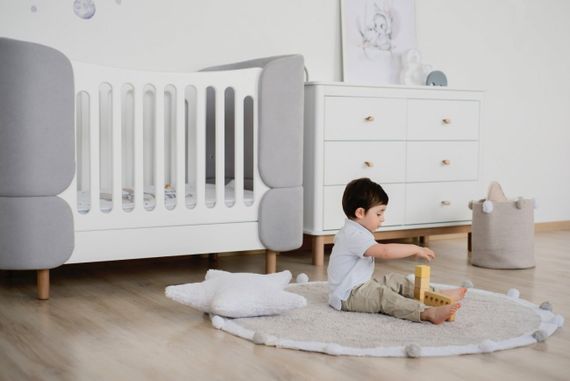 Кровать-трансформер Ellipse Kidi Soft Серая