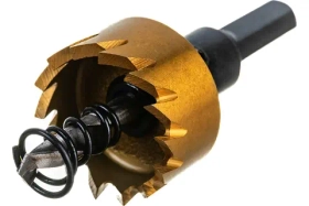 Коронка HSS с нитридтитановым покрытием по металлу 25 мм DENZEL 724104