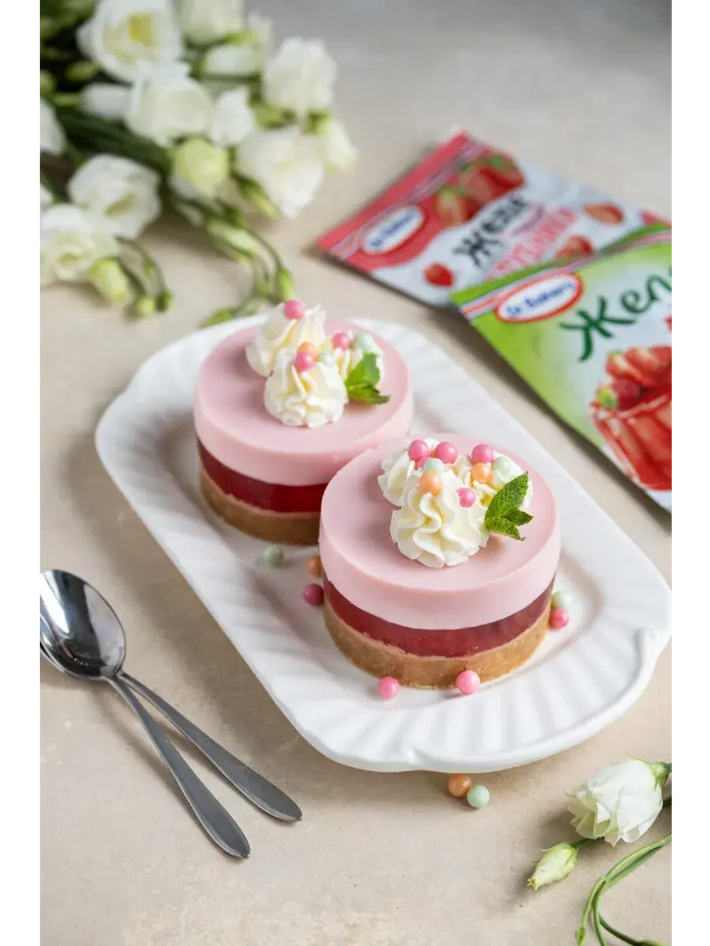 Желе со вкусом Клубники и Йогурта 33 г * 6 шт