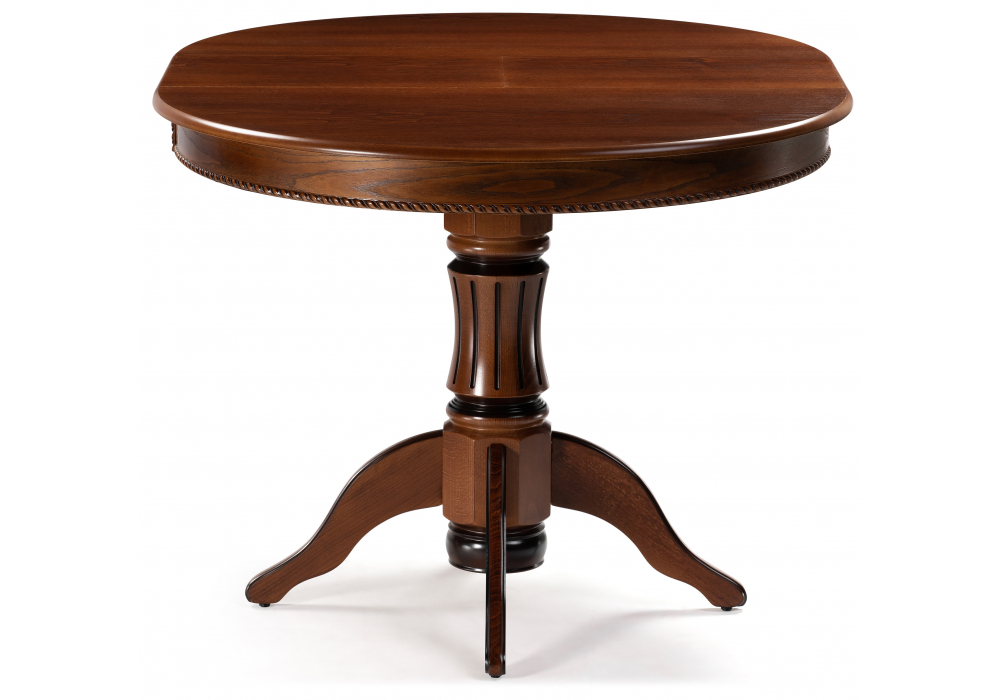 Стол деревянный Woodville Павия 100 орех с коричневой патиной