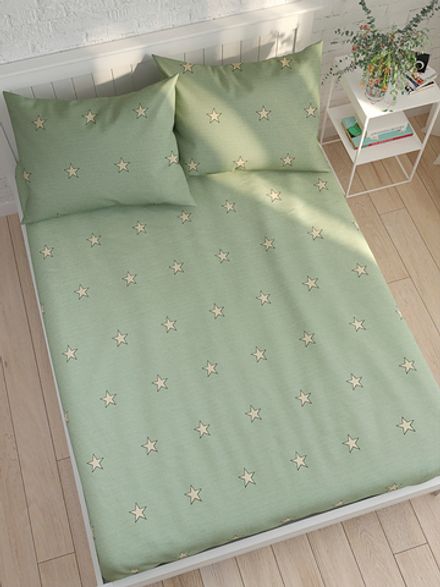 Простынь на резинке Сказка "Creeper" 160х200 см, перкаль