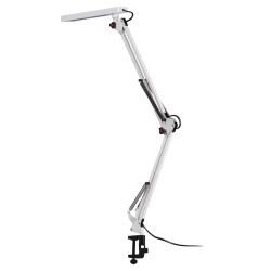 Настольный светильник ЭРА NLED-507-8W-W светодиодный на струбцине белый | Светодиодные настольные лампы