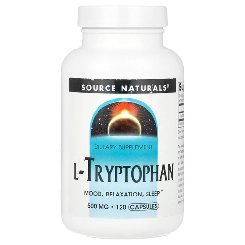 Source Naturals, L-триптофан, 500 мг, 120 капсул