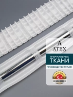 Лента для штор широкая Универсальная белая