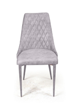 Стул CONNOR LUXE, бархат светло-серый 26/конус