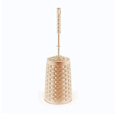 Длинный Ёршик для туалета РАТТАН бежевый