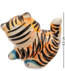 ГЛ- 192 Фигурка «Кот-Пушистик» цв.(Гжельский фарфор)