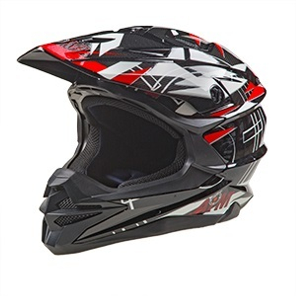 Шлем кроссовый AiM JK803S Red/Black, XL