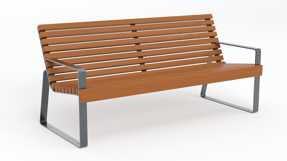 Скамья "Глория" со спинкой SK00039