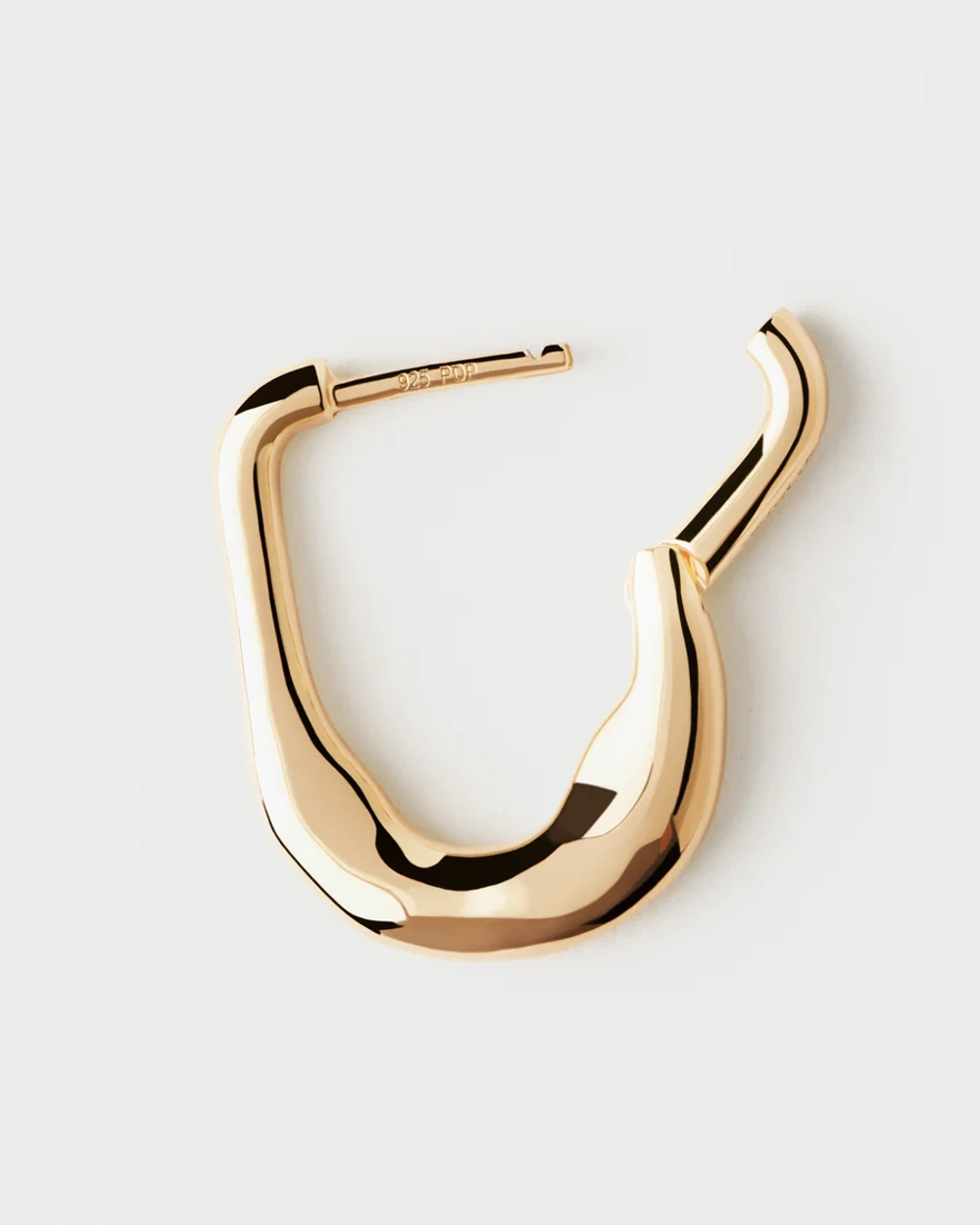 Серьги Magma Hoops серебро 925 пробы покрытое золотом