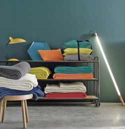 Подушка декоративная 45x45 Blanc Des Vosges Electre Turquoise