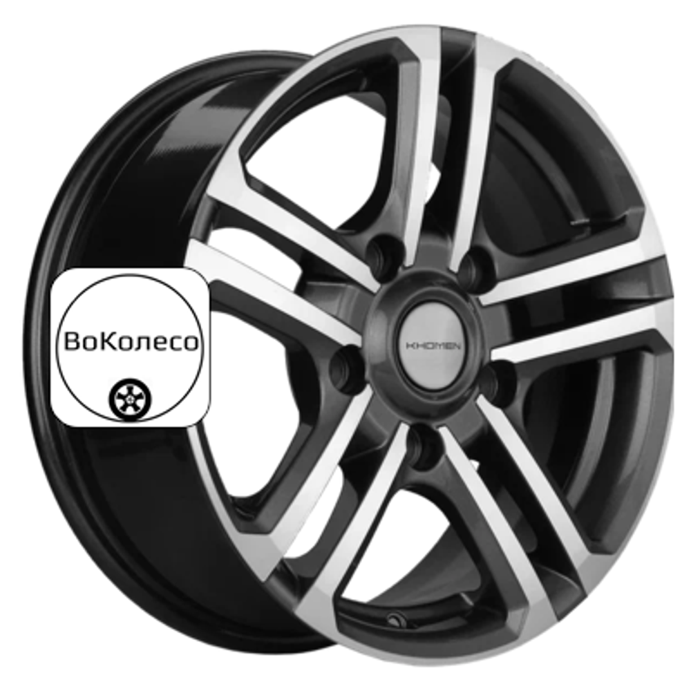 6,5x16/5x139,7 ET40 D98,5 KHW1602 (Niva 4x4) Gray-FP Khomen Wheels