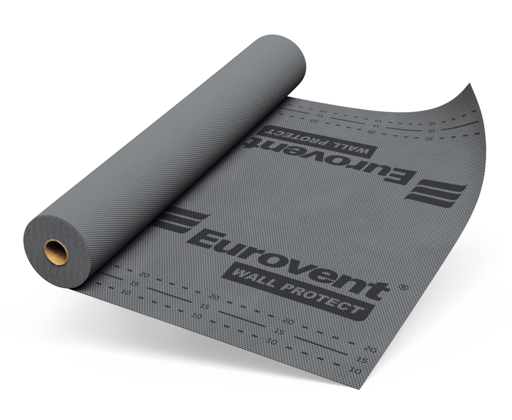 Мембрана ветрозащитная однослойная WALL PROTECT EUROVENT, 100г/м