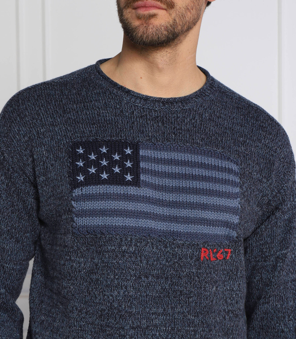 свитер POLO RALPH LAUREN - темно-синий(710890564)