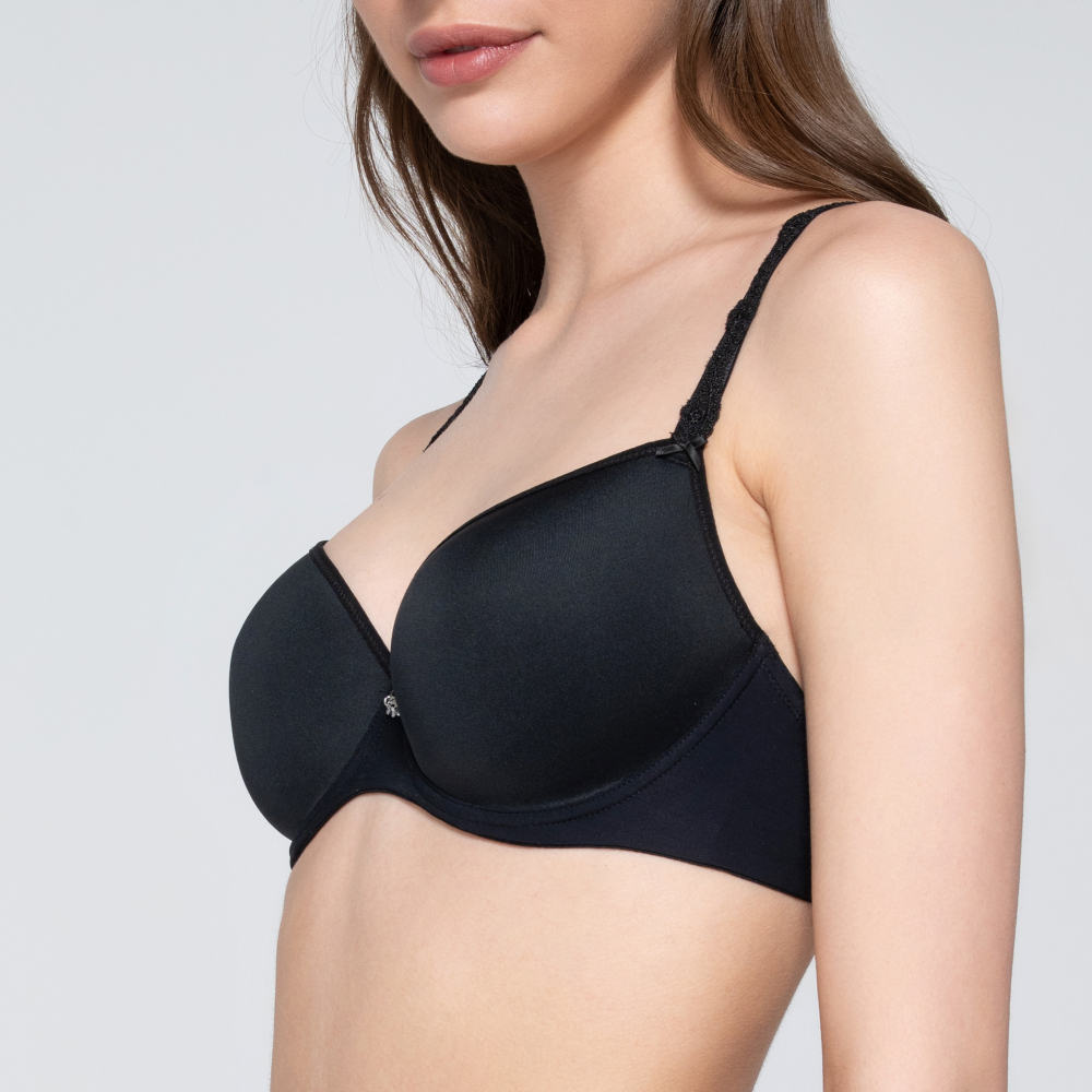 Женский бюстгальтер балконет черный LUNA SPLENDIDA Celebration 1967