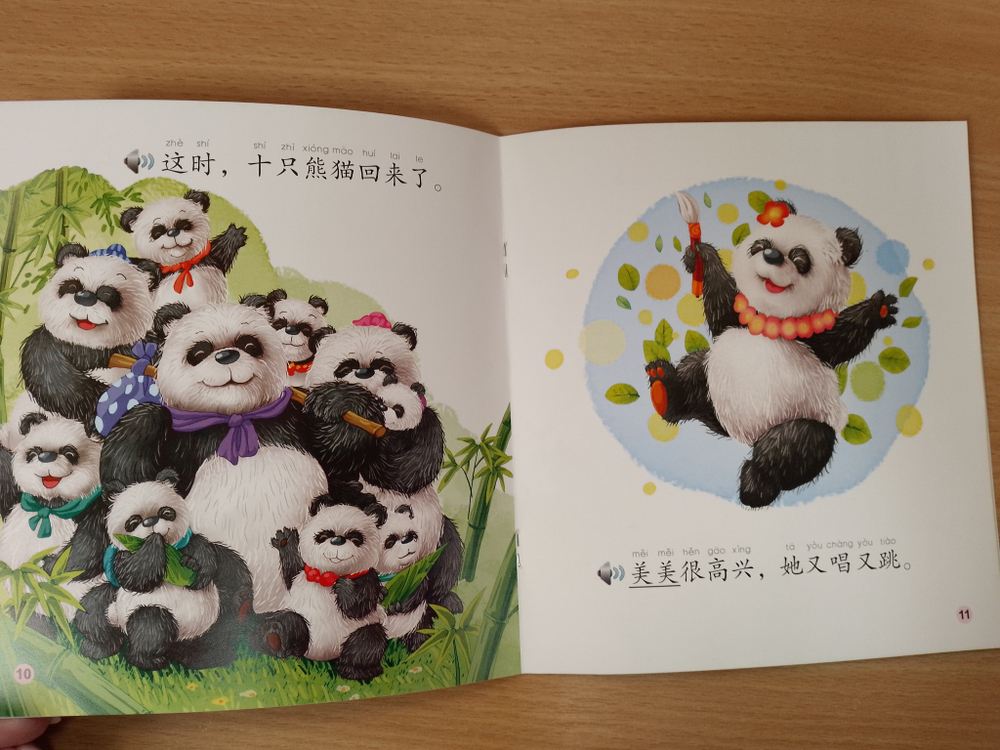 Meimei the Panda. Numbers (The Chinese Library Series) + CD-ROM/Книга для чтения (300 слов) "Панда Мэймэй: числа"