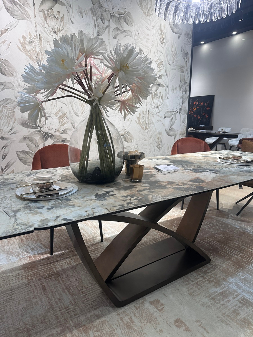 Стол М-City DISAUR Алонсо (Alonso) 200 Tl-137, Испанская керамика, Медный каркас