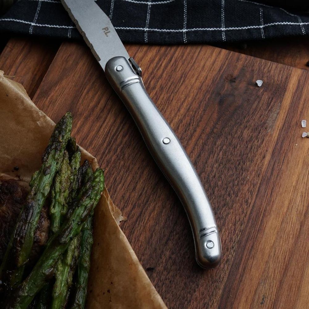 Нож для стейка 23,4 см "  Paris" Vintage Steel Silver P.L. Proff Cuisine