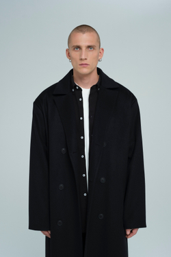 Пальто из шерсти и кашемира | black