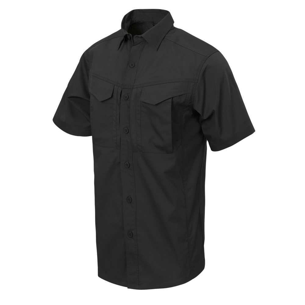 Helikon-Tex DEFENDER Mk2 Shirt short sleeve® - PolyCotton Ripstop - Black