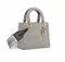 Сумка женская Dior Lady D-lite, модель среднего формата серый