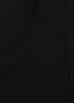 Майка в рубчик slim fit